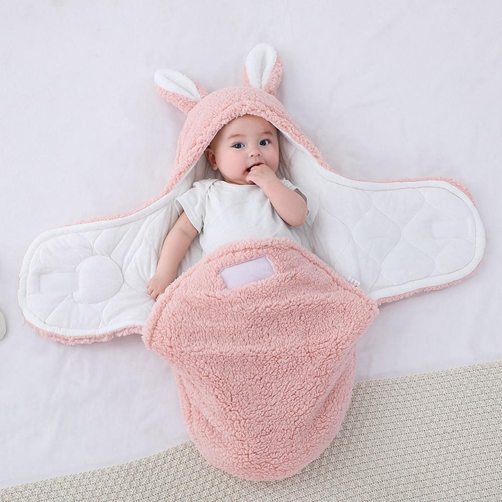 Newborn blanket baby sleeping bag thickened Warm in autumn and winter