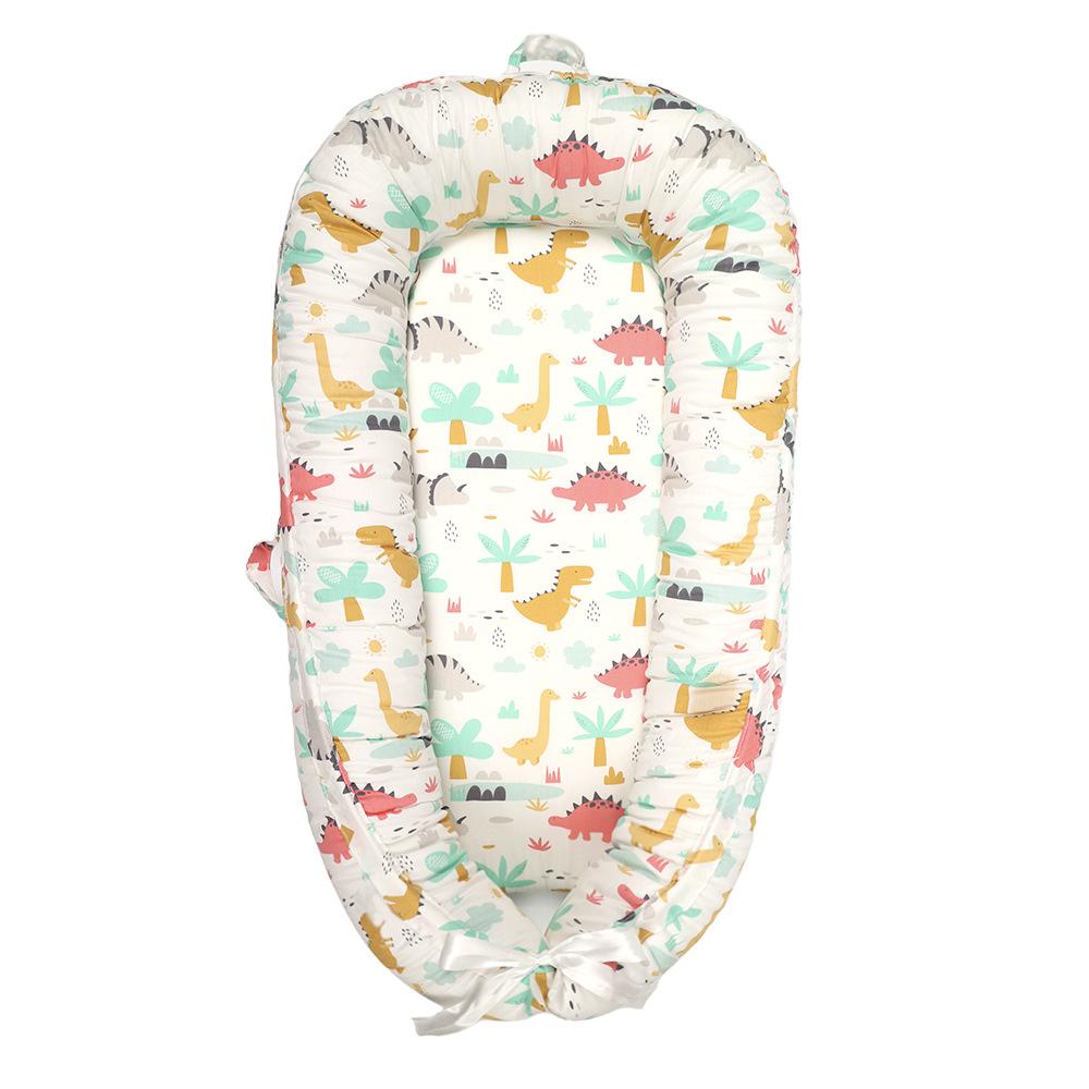 Versatile and Portable Bed Nest Baby Lounger with Adjustable Size Cotton Cover