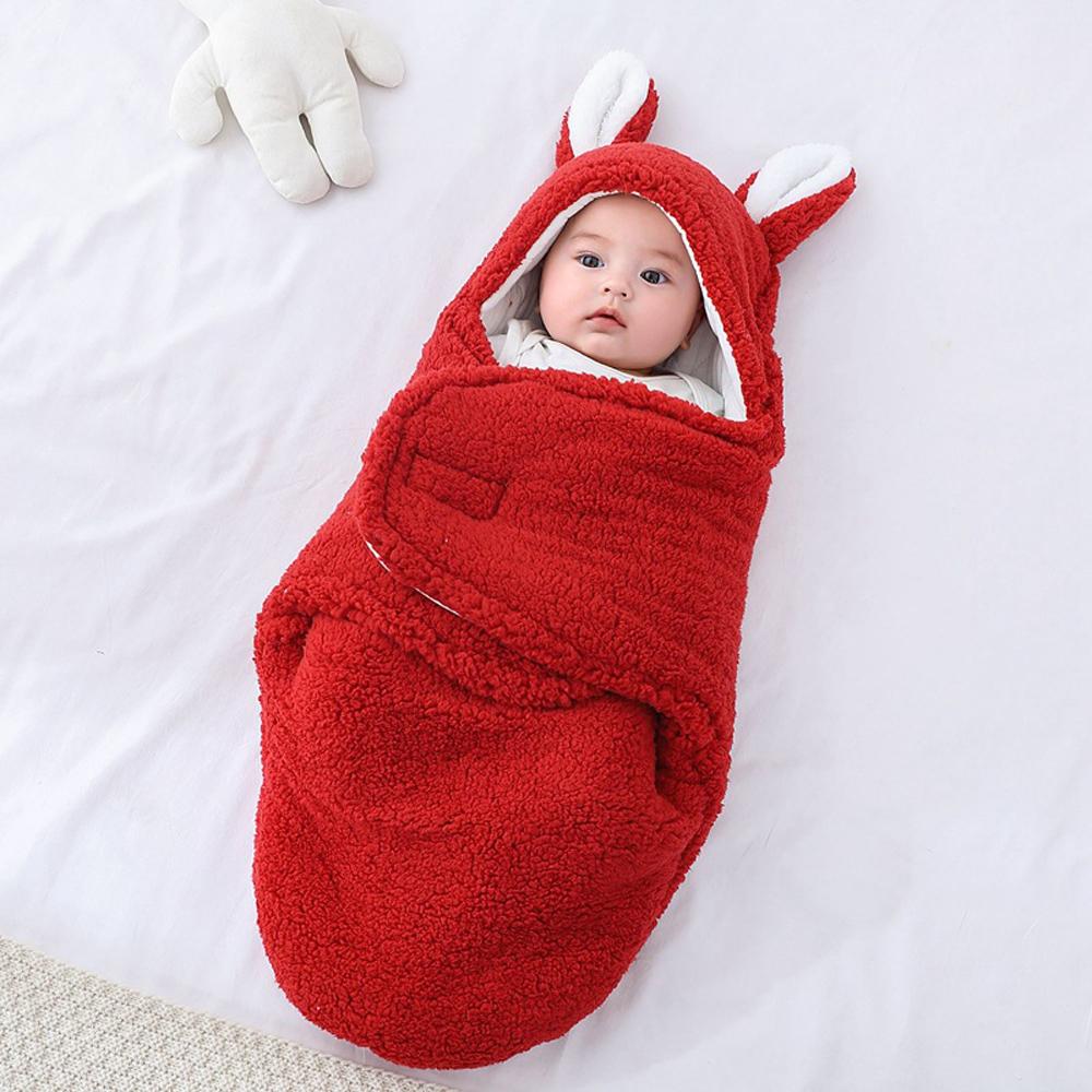 Newborn blanket baby sleeping bag thickened Warm in autumn and winter