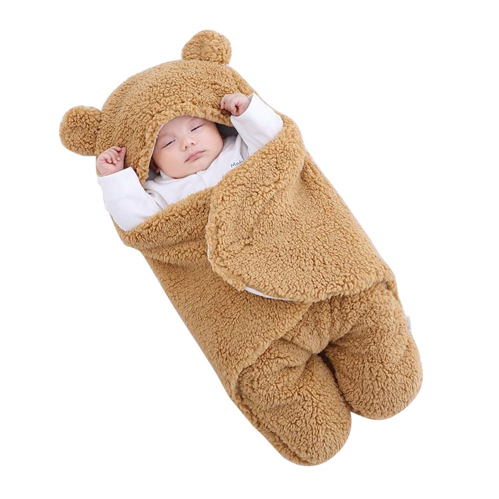 Newborn blanket baby sleeping bag thickened Warm in autumn and winter