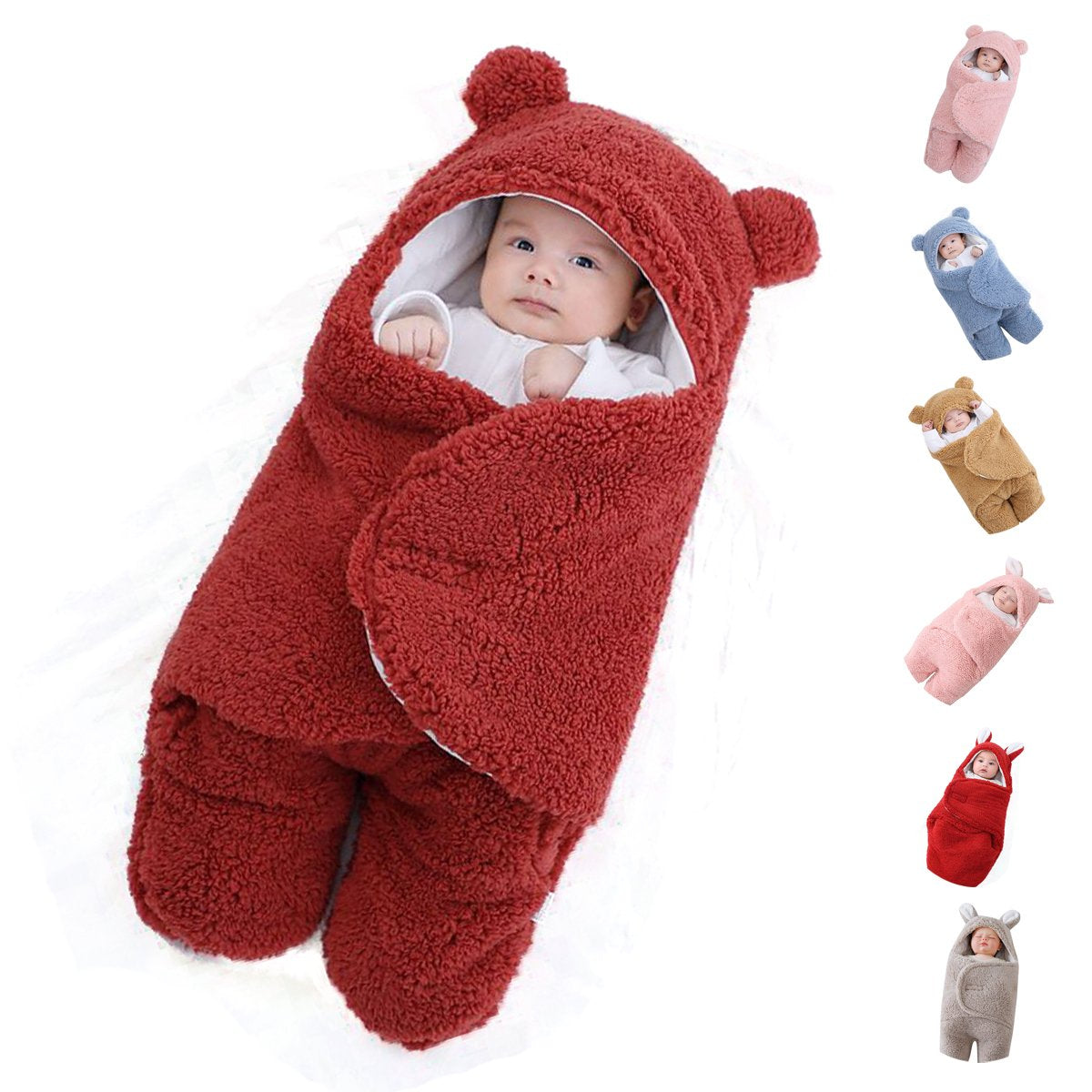 Newborn blanket baby sleeping bag thickened Warm in autumn and winter